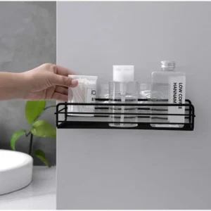 Multipurpose Wall Mount Metal Bathroom Shelf and Rack for Home and Kitchen.