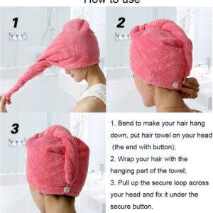 Best Hair Dryer Cap Towel – Hair Wrap Towel for ladies( random color )
