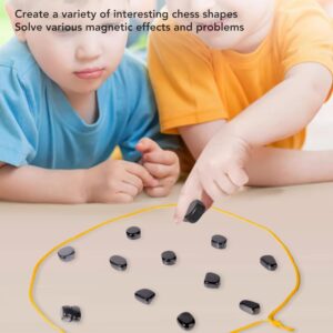 18pcs Magnetic Chess Game, Fun Table Top Magnet Game with String