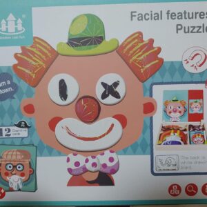 2in1 Crazy Face Clown Magnetic Drawing Board