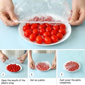 100 pcs Disposable Food Cover Plastic Shopper Bags