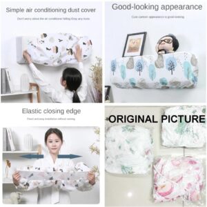 Ac Protective Dust Cover  Cute Cartoon Printing Dust Cover for air condition