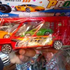 Car Carrier Long Toy Truck – Friction Powered Loader for Kids (random color)