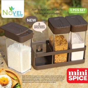 Spice Masala Plastic Storage box and herbs ( pack of 3)